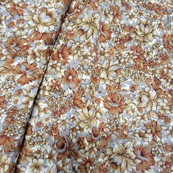 Beige Brown Tan Saree - Unstitched- NEW ! - Picture 3 of 9